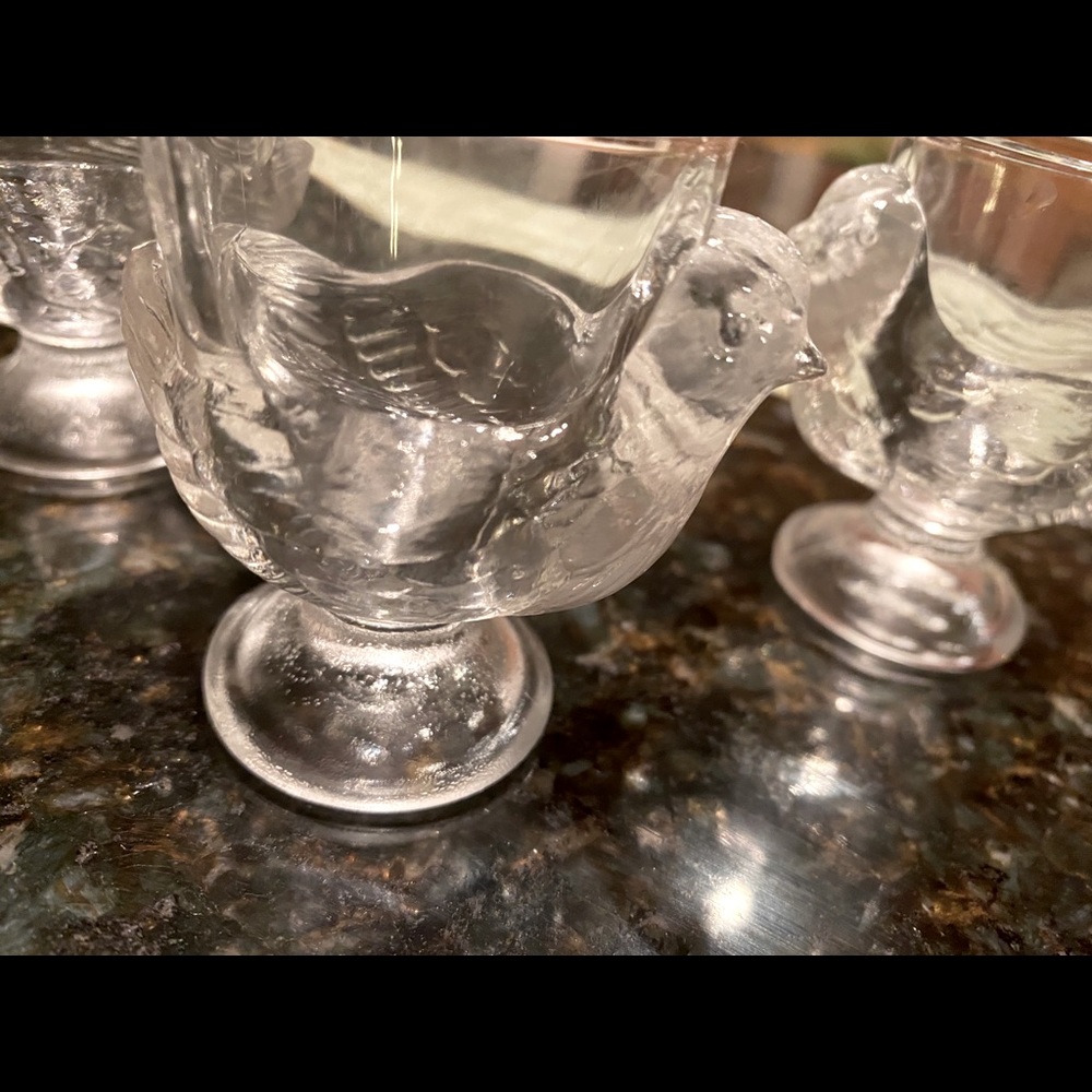 Vintage chicken egg holders set of four 1950s